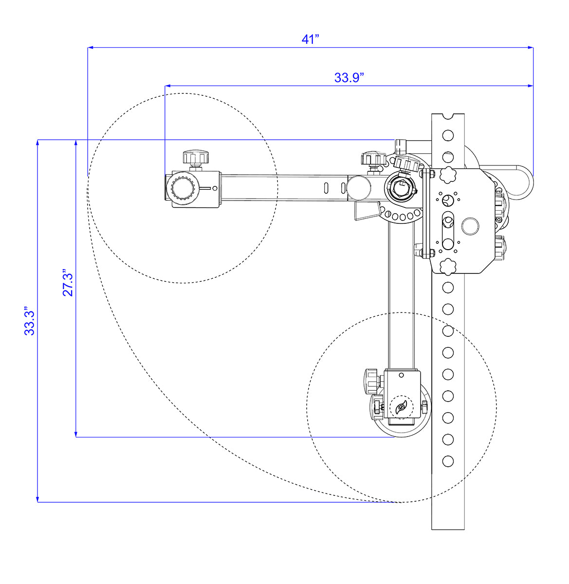 Isolator side elevation view