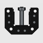 Bulletproof Trolley Perch & Optional Shock Absorber Conversion 3x3 (SINGLE)