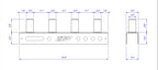 Quad Hex Port Storage/Rack Mounted or Wall Mounted